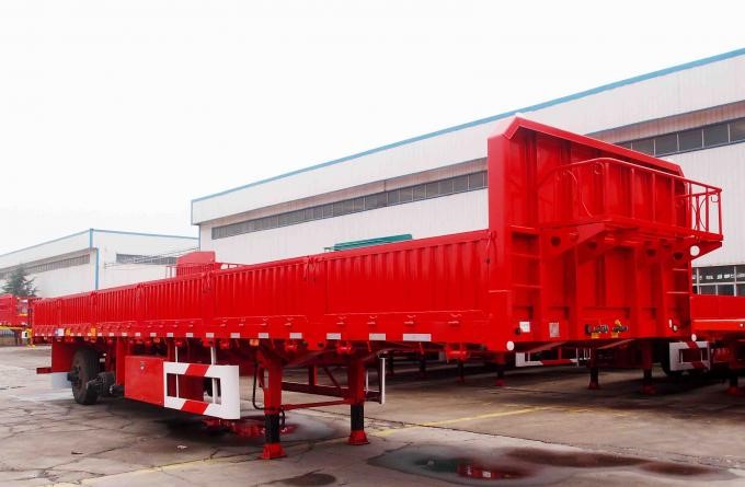 40 Foot 20 foot flatbed trailert / high bed semi truck trailer for container transporting