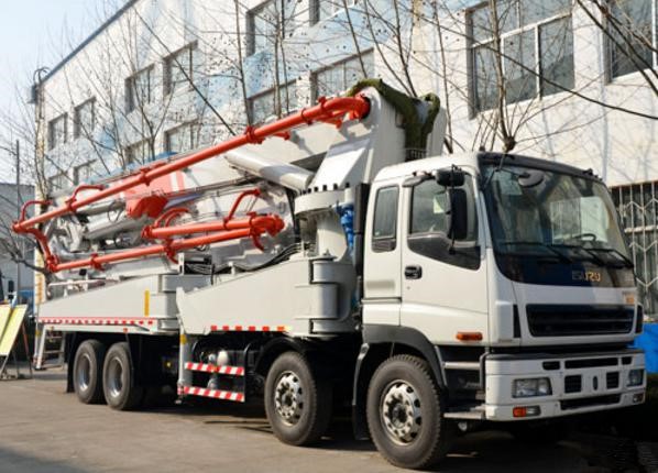 ISUZU-HONGDA Used Concrete Pump Truck 52m