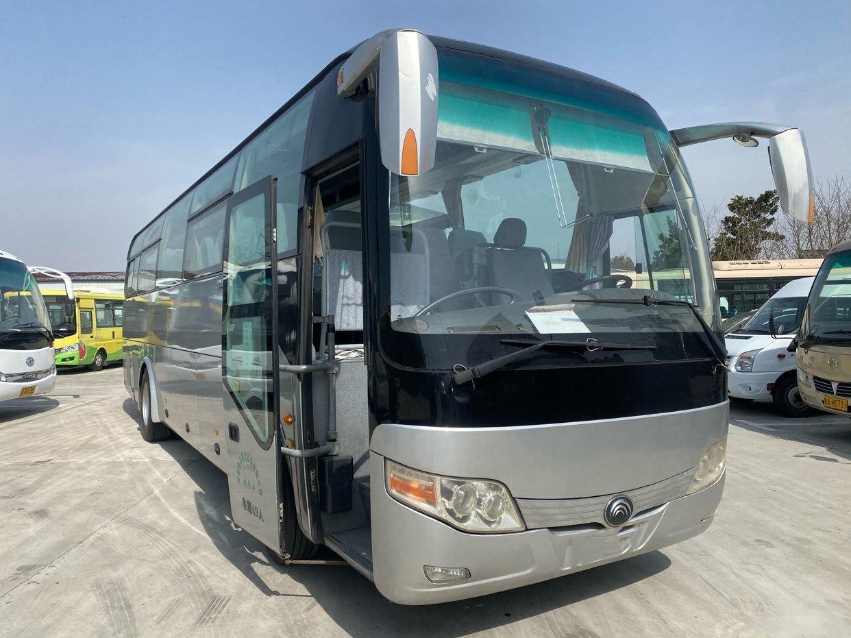 Used Yutong Bus ZK6107 49 Seats Left Steering Airbag Chassis Yuchai Rear Engine Low Kilometer