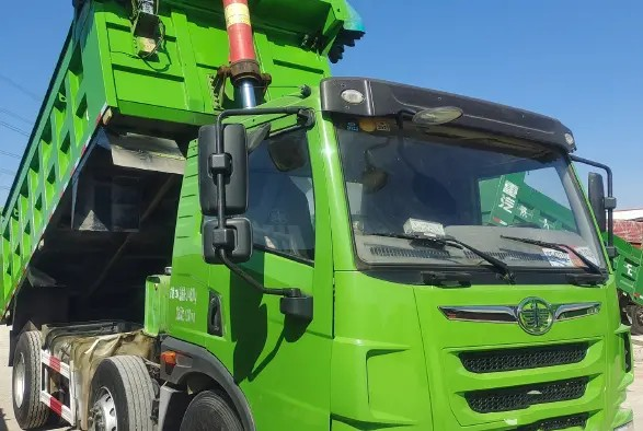 Used Truck Dump 220hp 6×2 Rated Load 24.5t Fast Gearbox Second Hand JIEFANG Truck