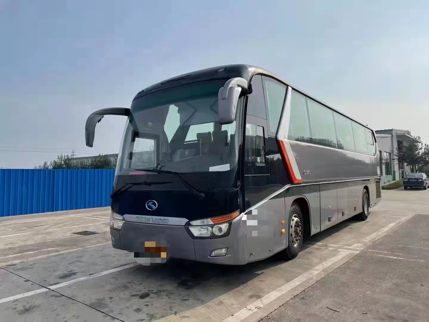 Coach Second Hand 54 Seats 12 Meters Smooth Shape Used King Long Bus XMQ6129 double doors